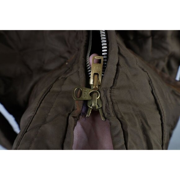 Vtg 70s 80s Bob Allen Mens XL Thrashed Suede Trim Shooting Hunting Jacket USA - Picture 14 of 16